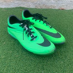 Green Nike Hypervenom Indoor Soccer Shoes